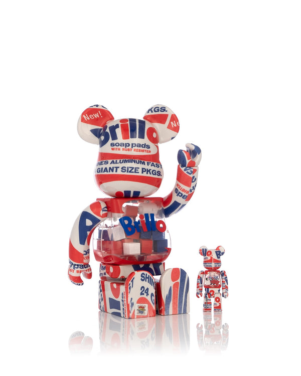 Medicom Toy | Be@rbrick Andy Warhol 'Brillo 2022' 400% + 100% - Concrete