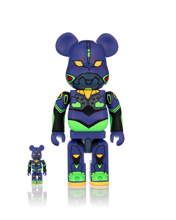 Medicom Toy | BE@RBRICK Evangelion Eva01 (New Paint Ver.) 100％ & 400％ - Concrete