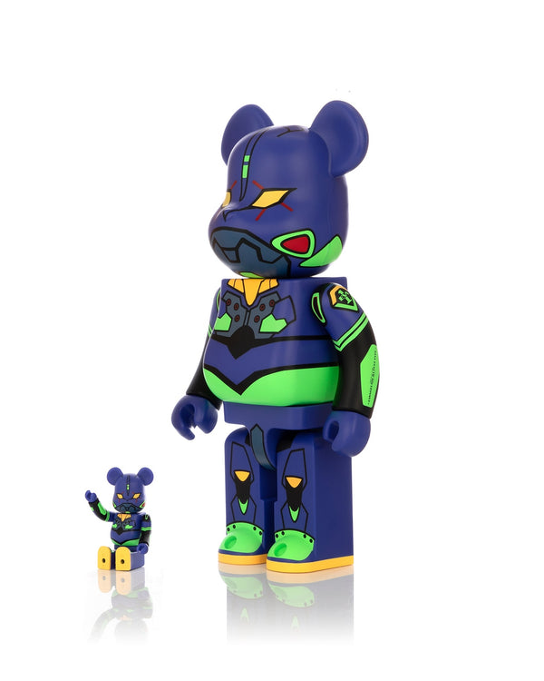 Medicom Toy | BE@RBRICK Evangelion Eva01 (New Paint Ver.) 100％ & 400％ - Concrete