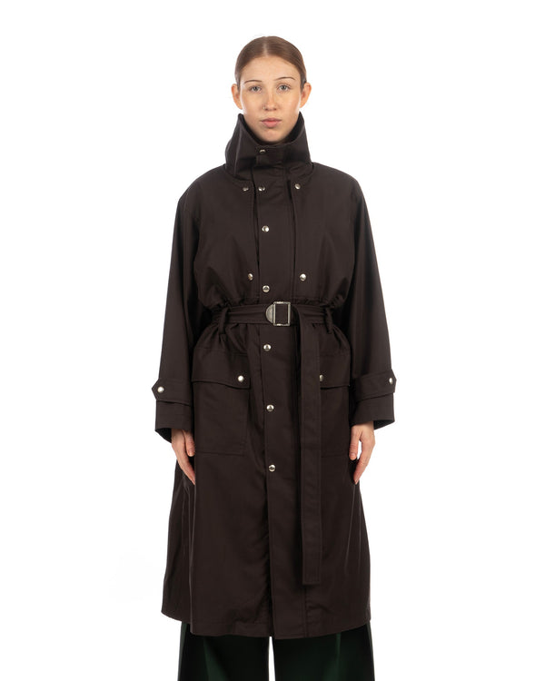 Beautiful People | Finx Weather Cloth Trench Coat Charcoal - Concrete