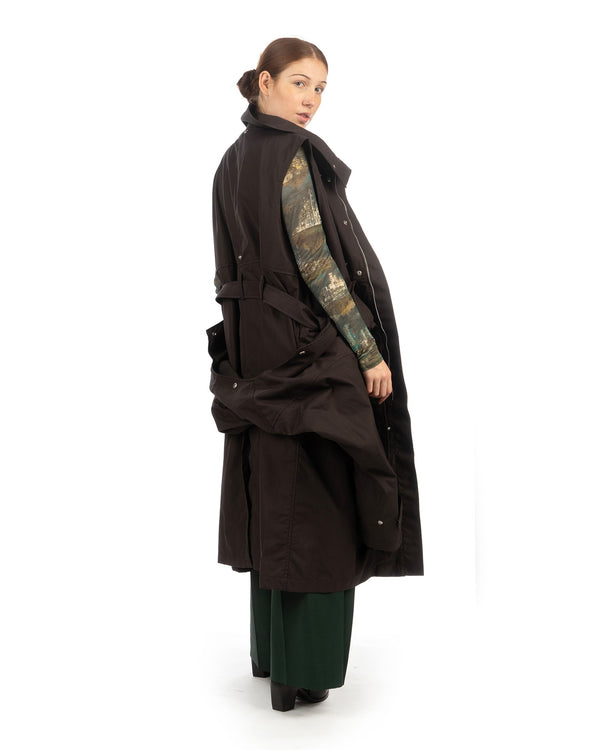 Beautiful People | Finx Weather Cloth Trench Coat Charcoal - Concrete