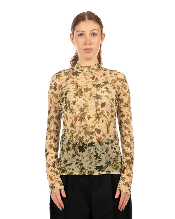 Beautiful People | Bitter Melon High Neck Top Beige - Concrete