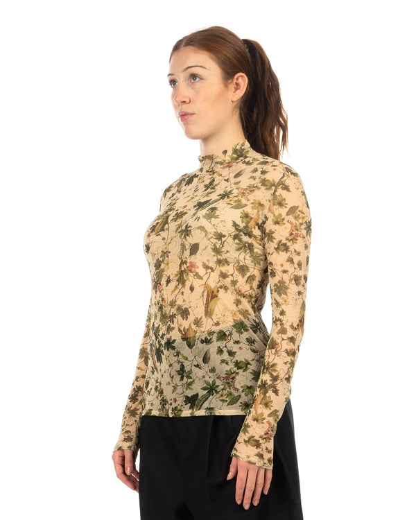 Beautiful People | Bitter Melon High Neck Top Beige - Concrete