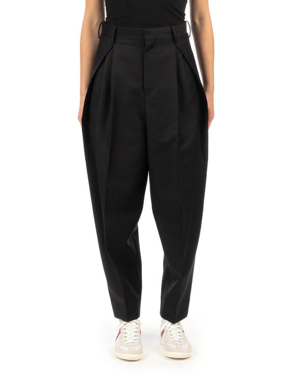 Beautiful People | British Surge 3-Tuck Top Pants Black - Concrete
