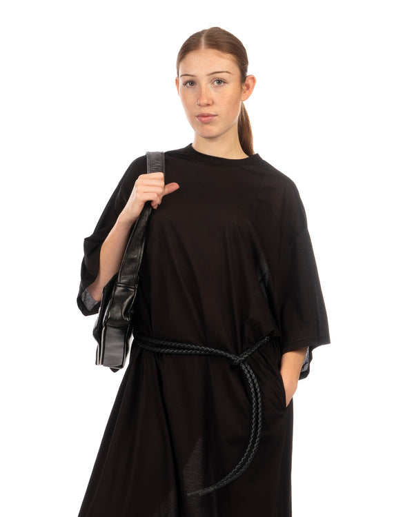 Beautiful People | High Gauge Jersey Dolman Dress Black - Concrete