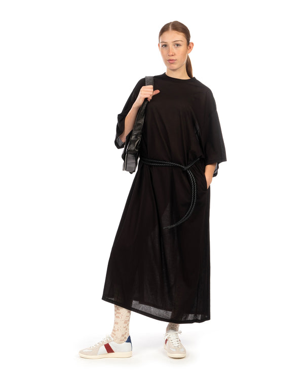 Beautiful People | High Gauge Jersey Dolman Dress Black - Concrete