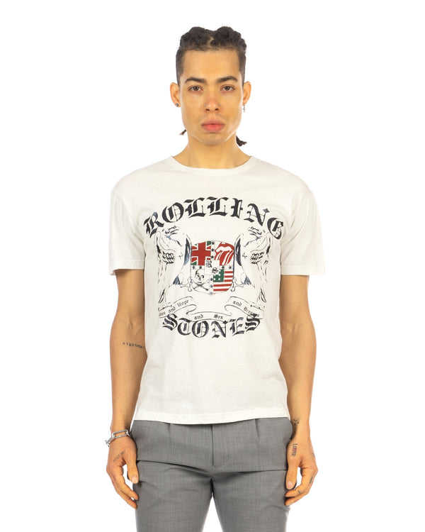 Buddhist Punk | Rolling Stones Tee White - Concrete