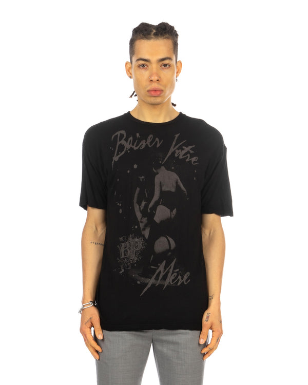 Buddhist Punk | Baiser Votre Mère Tee Black - Concrete