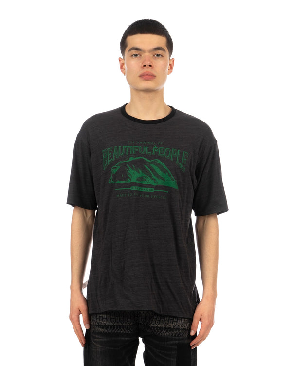 Beautiful People | Reversible T-Shirt Black / Gray - Concrete