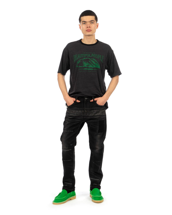Beautiful People | Reversible T-Shirt Black / Gray - Concrete