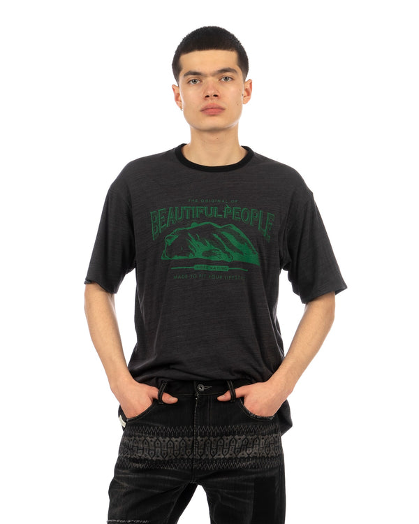 Beautiful People | Reversible T-Shirt Black / Gray - Concrete