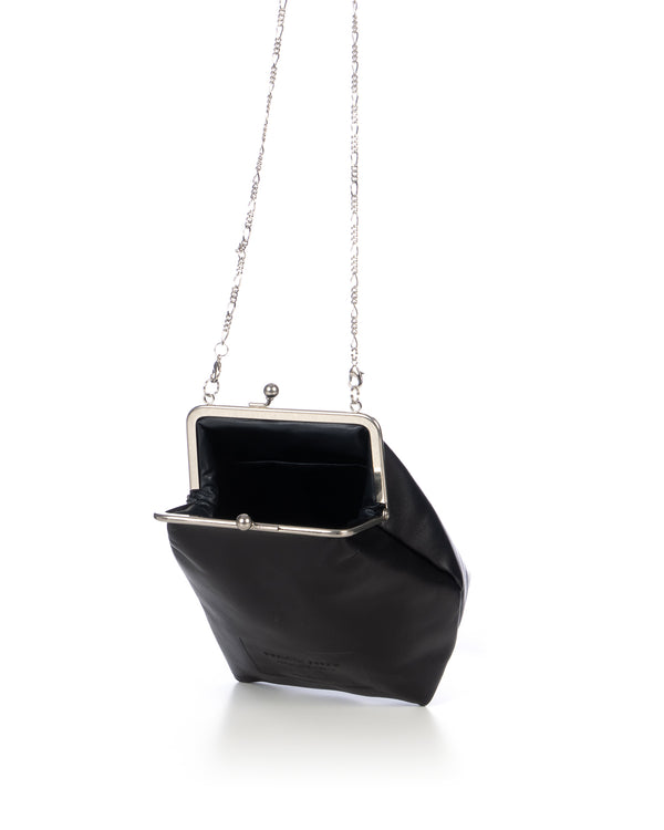 Beautiful People | Clasp Shoulder Hand Pouch Black - Concrete