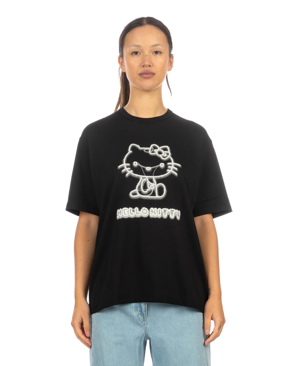 Beautiful People | Hello Kitty Suvin Pima T-Shirt Black - Concrete