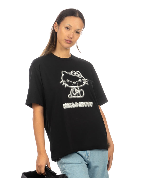 Beautiful People | Hello Kitty Suvin Pima T-Shirt Black - Concrete