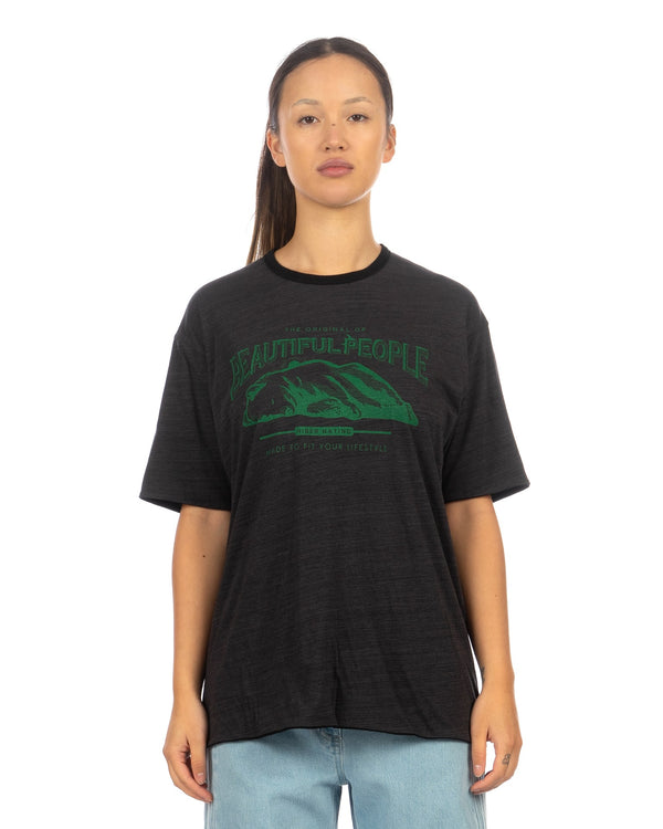 Beautiful People | Reversible T-Shirt Black / Gray - Concrete