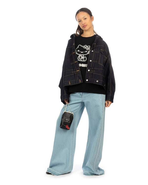 Beautiful People | Hello Kitty Suvin Pima T-Shirt Black - Concrete