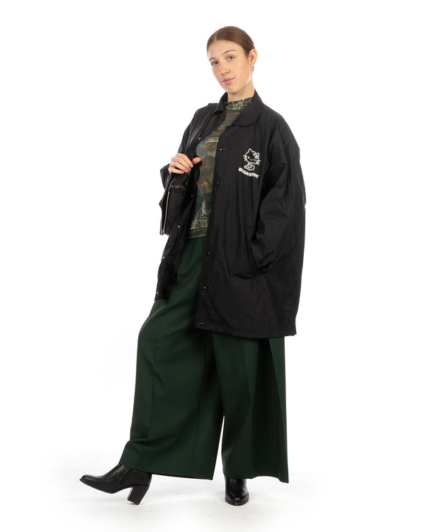 Beautiful People | Hello Kitty Taffeta Coach Jacket Black - Concrete
