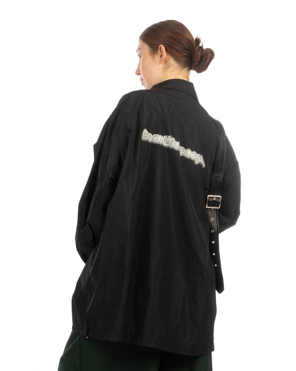 Beautiful People | Hello Kitty Taffeta Coach Jacket Black - Concrete