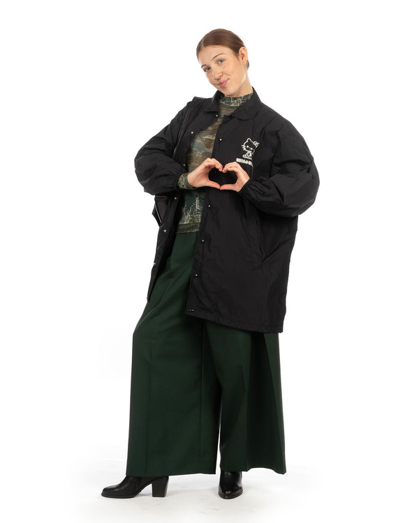 Beautiful People | Hello Kitty Taffeta Coach Jacket Black - Concrete