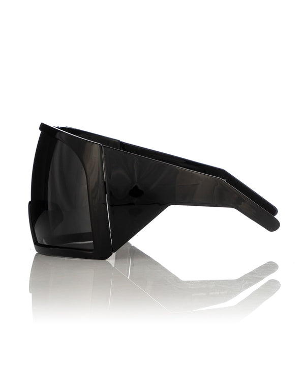 Rick Owens | Sunglasses Kriester Black Temple / Black Lens - Concrete