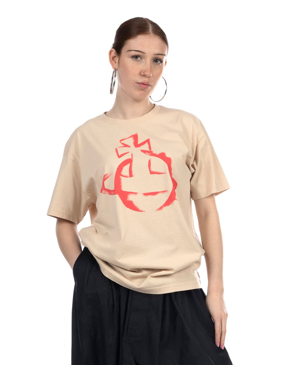 Vivienne Westwood | Stencil Orb Classic T-Shirt Beige - Concrete