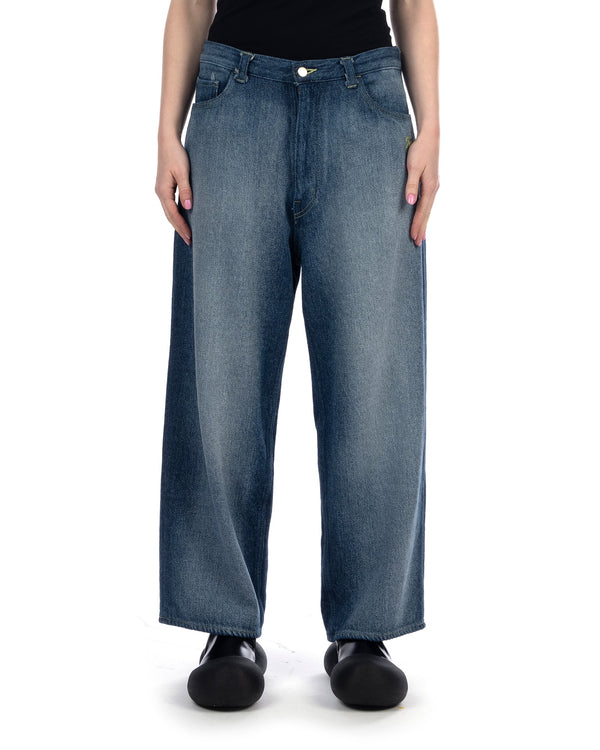 FACETASM | Denim Pants Indigo - Concrete