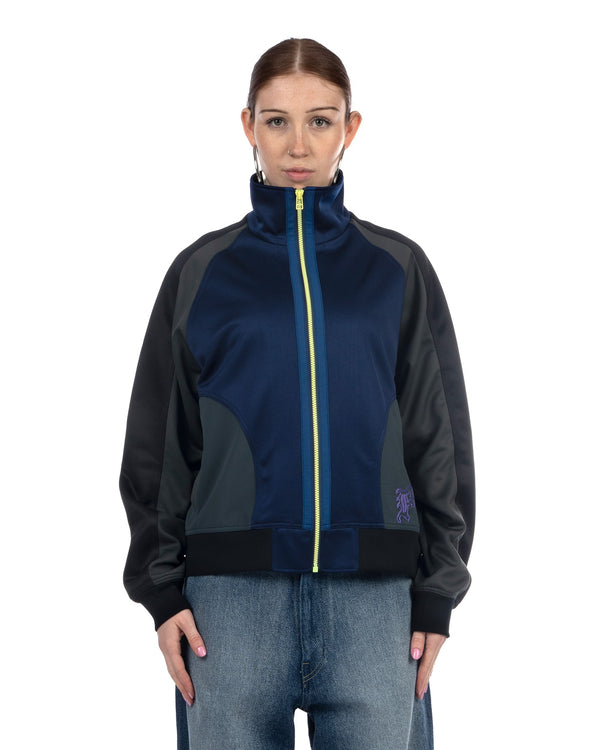 FACETASM | Jersey Track Jacket Navy - Concrete