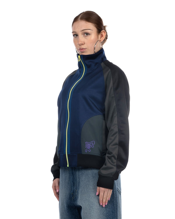 FACETASM | Jersey Track Jacket Navy - Concrete