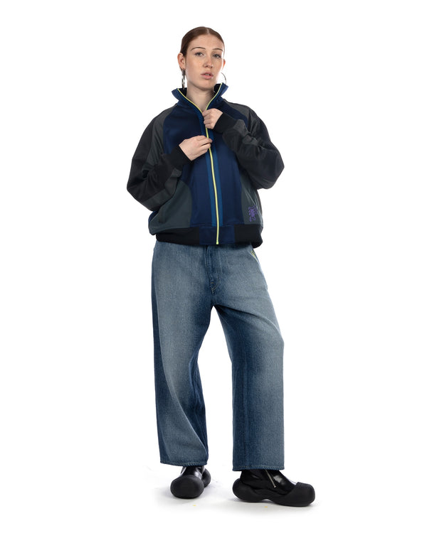 FACETASM | Jersey Track Jacket Navy - Concrete