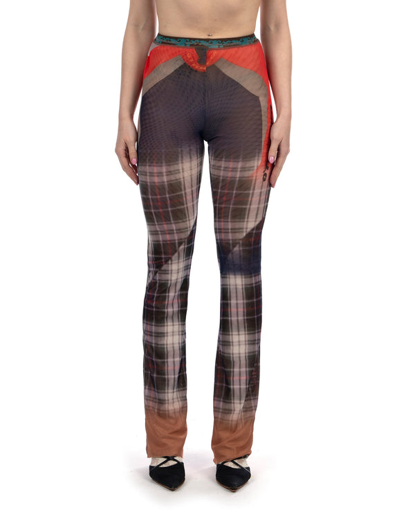 OTTOLINGER | Mesh Pants Surf Plaid - Concrete