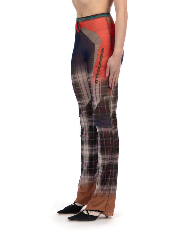 OTTOLINGER | Mesh Pants Surf Plaid - Concrete