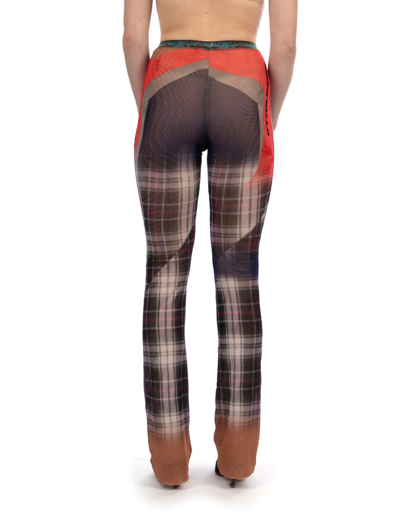 OTTOLINGER | Mesh Pants Surf Plaid - Concrete