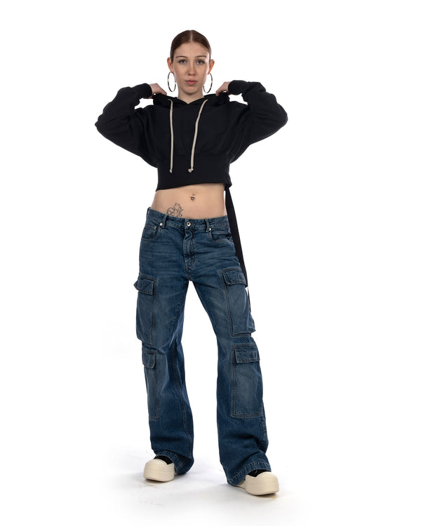 DRKSHDW by Rick Owens | Tatlin Hoodie Black - Concrete