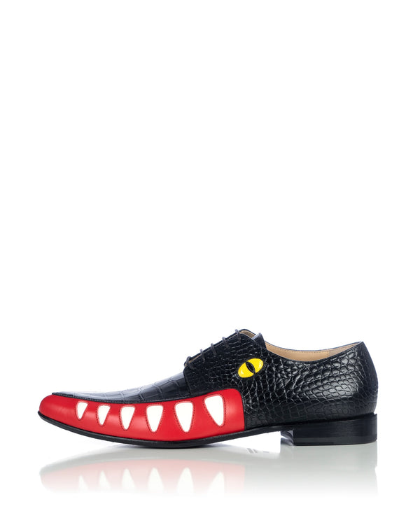 Walter Van Beirendonck | Crocodile Shoes Black Croco - Concrete