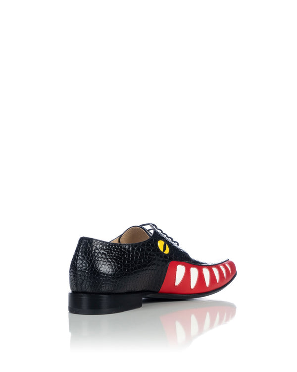 Walter Van Beirendonck | Crocodile Shoes Black Croco - Concrete