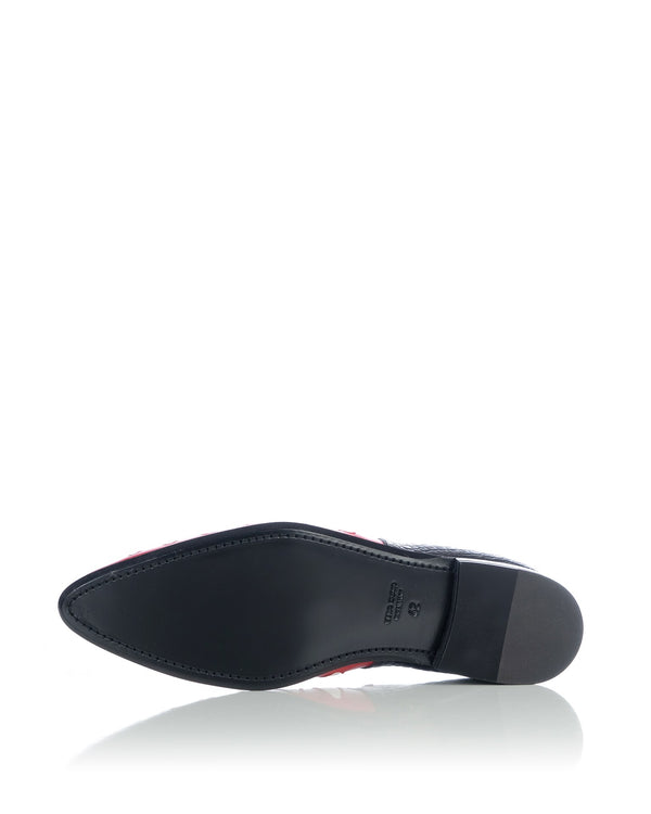Walter Van Beirendonck | Crocodile Shoes Black Croco - Concrete