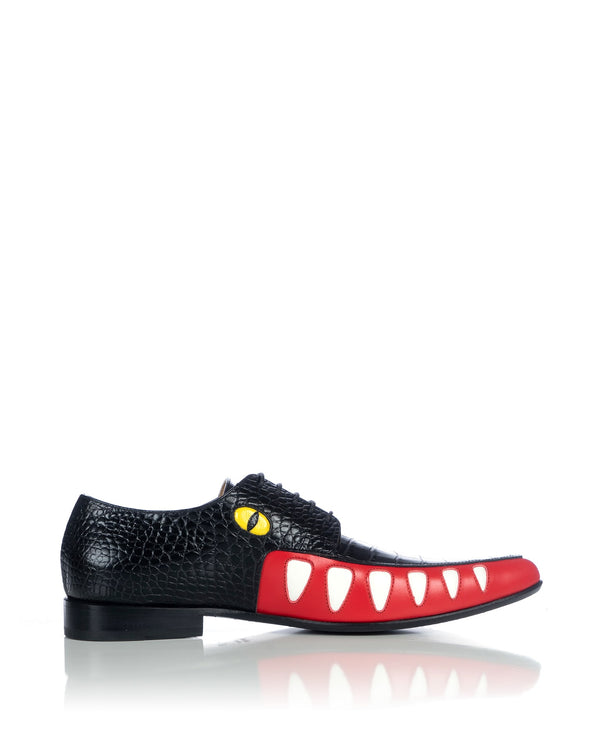 Walter Van Beirendonck | Crocodile Shoes Black Croco - Concrete