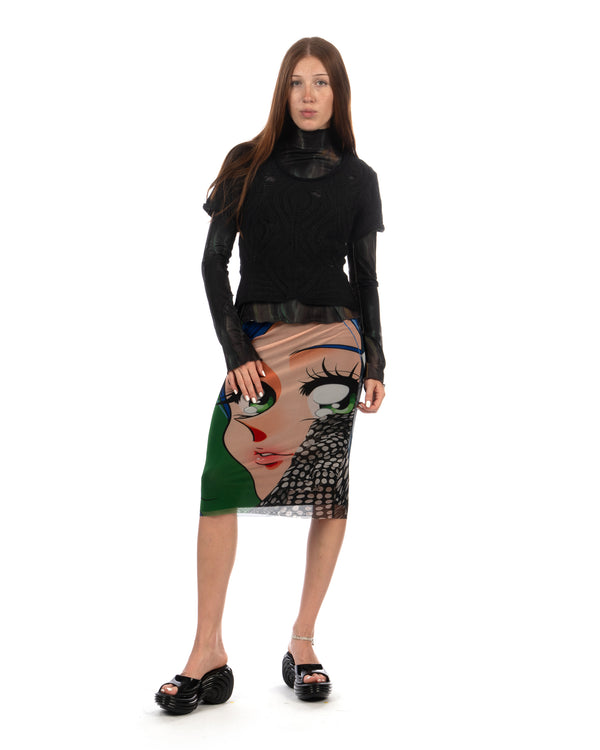 Andersson Bell | Cap Sleeve Sweater Layered Top Black - Concrete