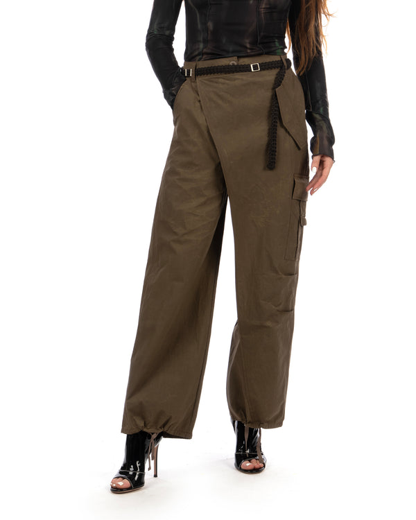 Andersson Bell | Cargo Wrap Pants Taupe - Concrete