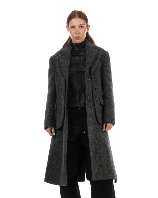Andersson Bell | Blazer Layered Coat Grey - Concrete