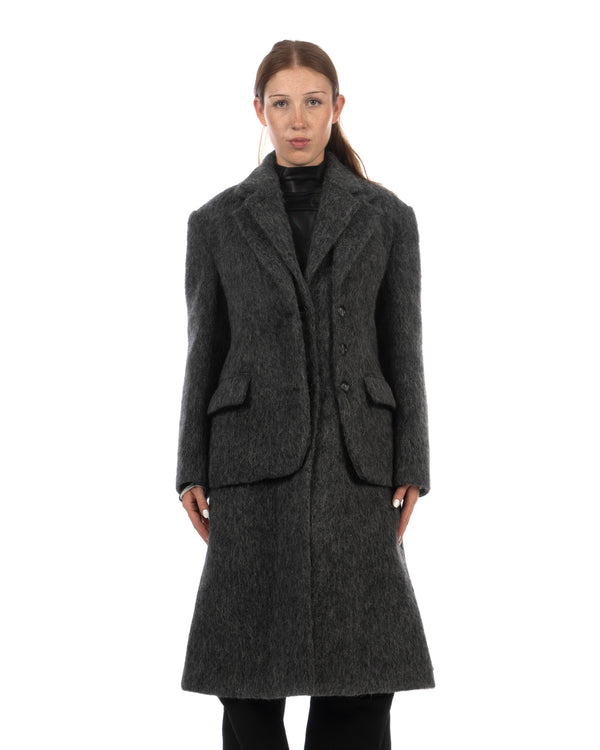 Andersson Bell | Blazer Layered Coat Grey - Concrete