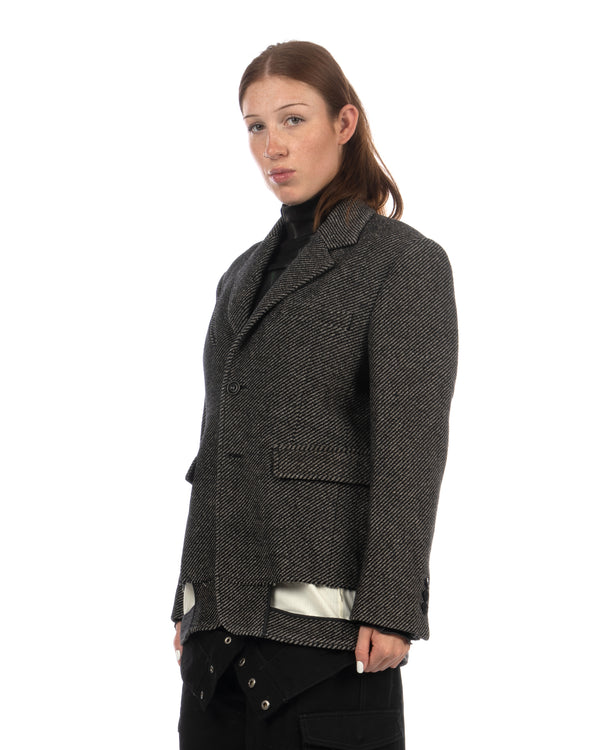 Andersson Bell | Unisex Inside Out Wool Jacket Grey - Concrete