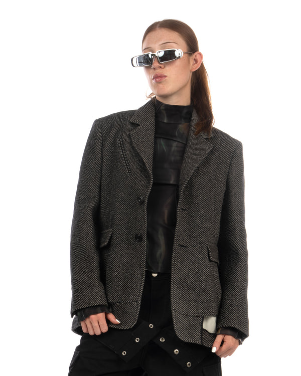Andersson Bell | Unisex Inside Out Wool Jacket Grey - Concrete