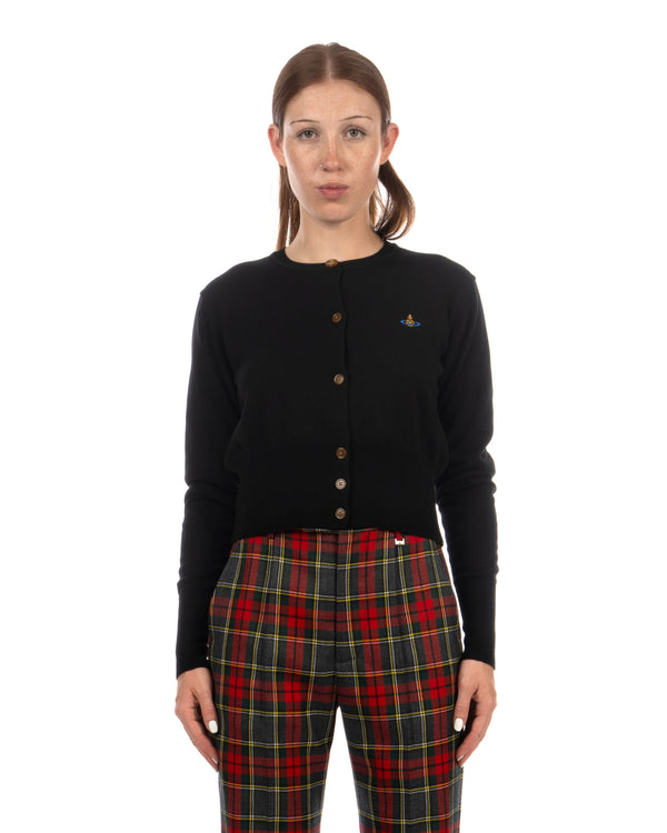 Vivienne Westwood | Bea Cropped Cardi Black - Concrete