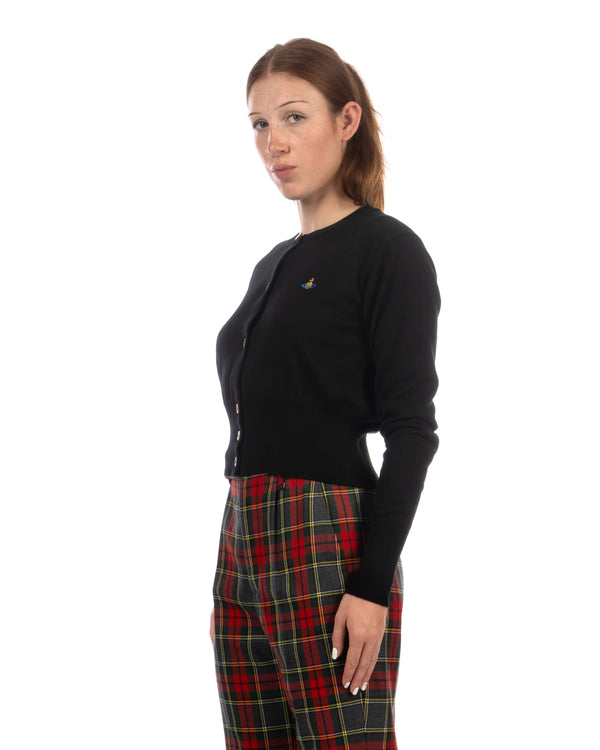 Vivienne Westwood | Bea Cropped Cardi Black - Concrete