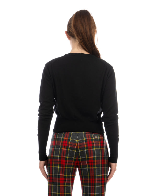 Vivienne Westwood | Bea Cropped Cardi Black - Concrete