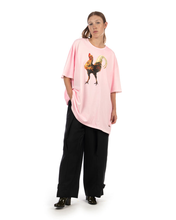 Vivienne Westwood | Rooster Oversized T-Shirt Pink - Concrete