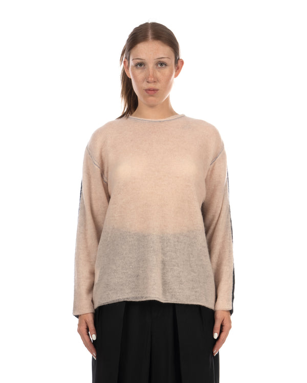 Beautiful People | Mohair Flip Pullover Black - Concrete