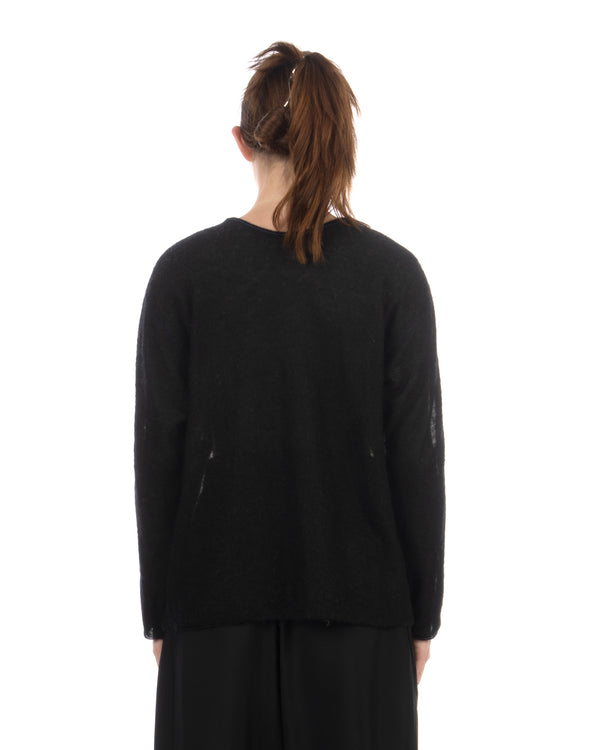 Beautiful People | Mohair Flip Pullover Black - Concrete