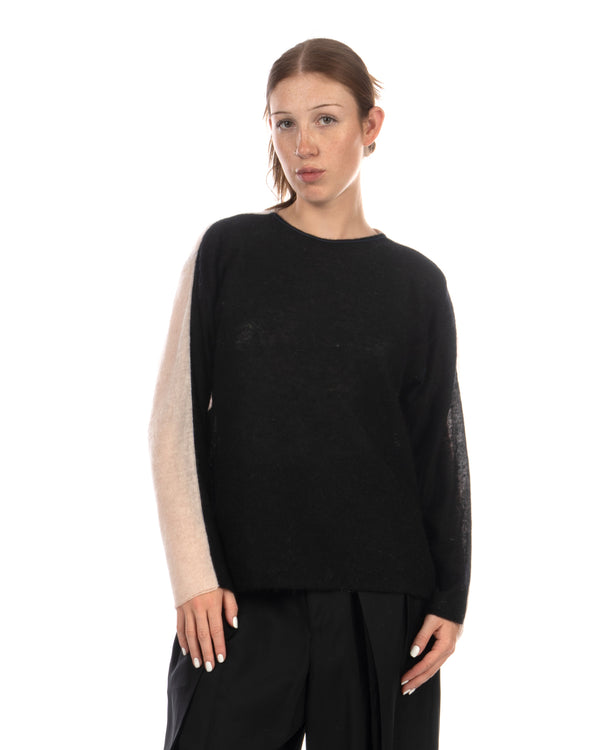 Beautiful People | Mohair Flip Pullover Black - Concrete